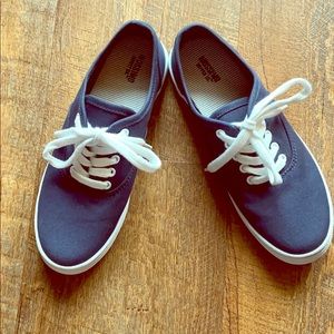 Navy Canvas Sneakers